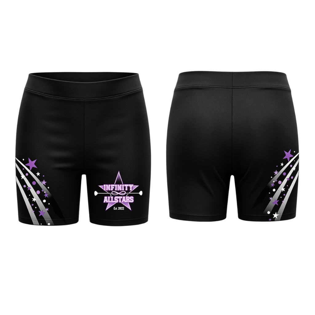 Infinity All Stars New Range  Sublimated Lycra Shorts