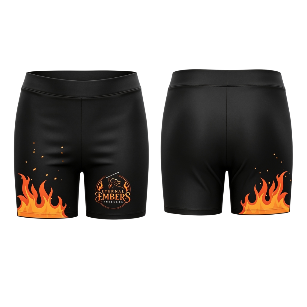 Eternal Embers Twirlers Sublimated Lycra Shorts