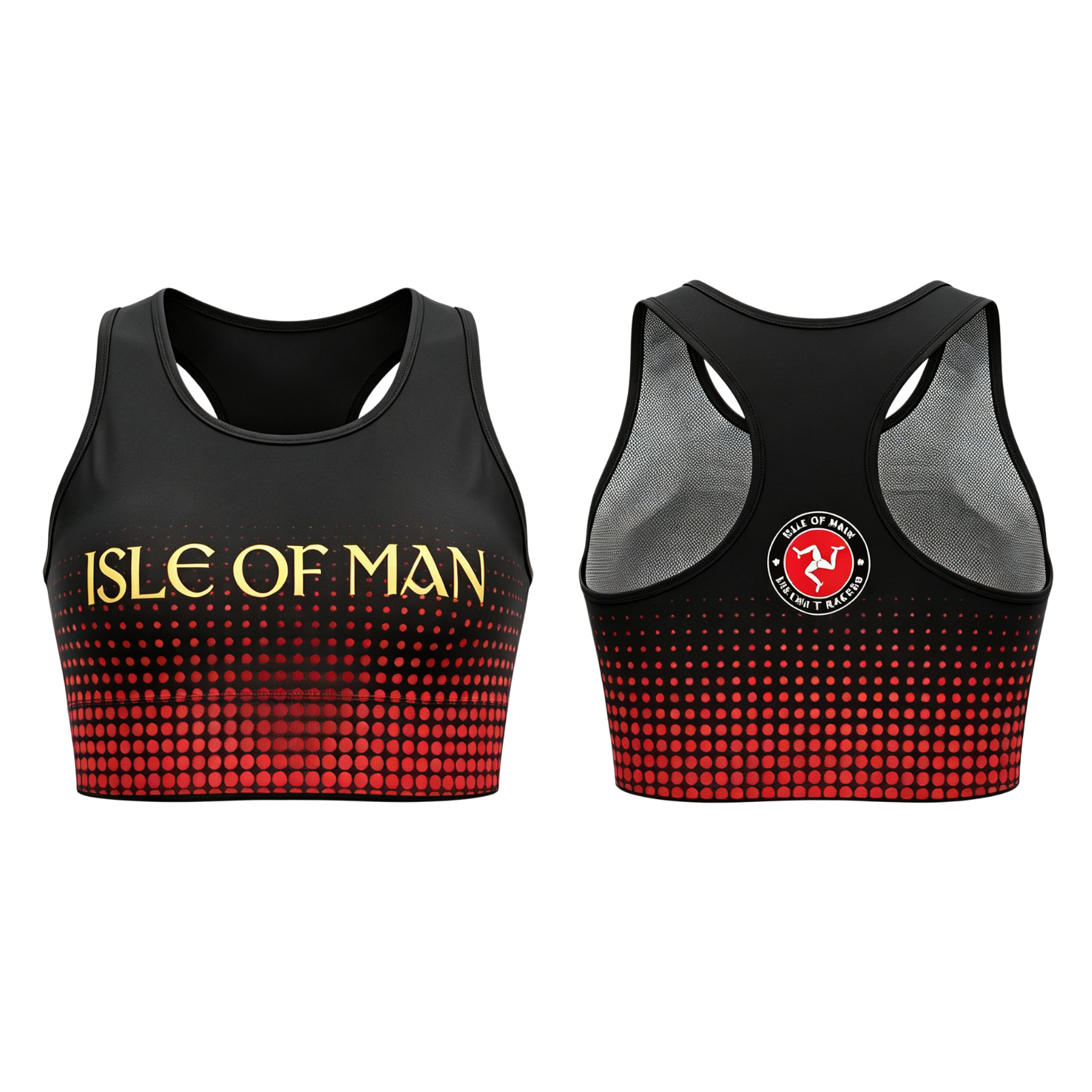 Isle of Man Baton Twirling Sublimated Lycra Crop Top
