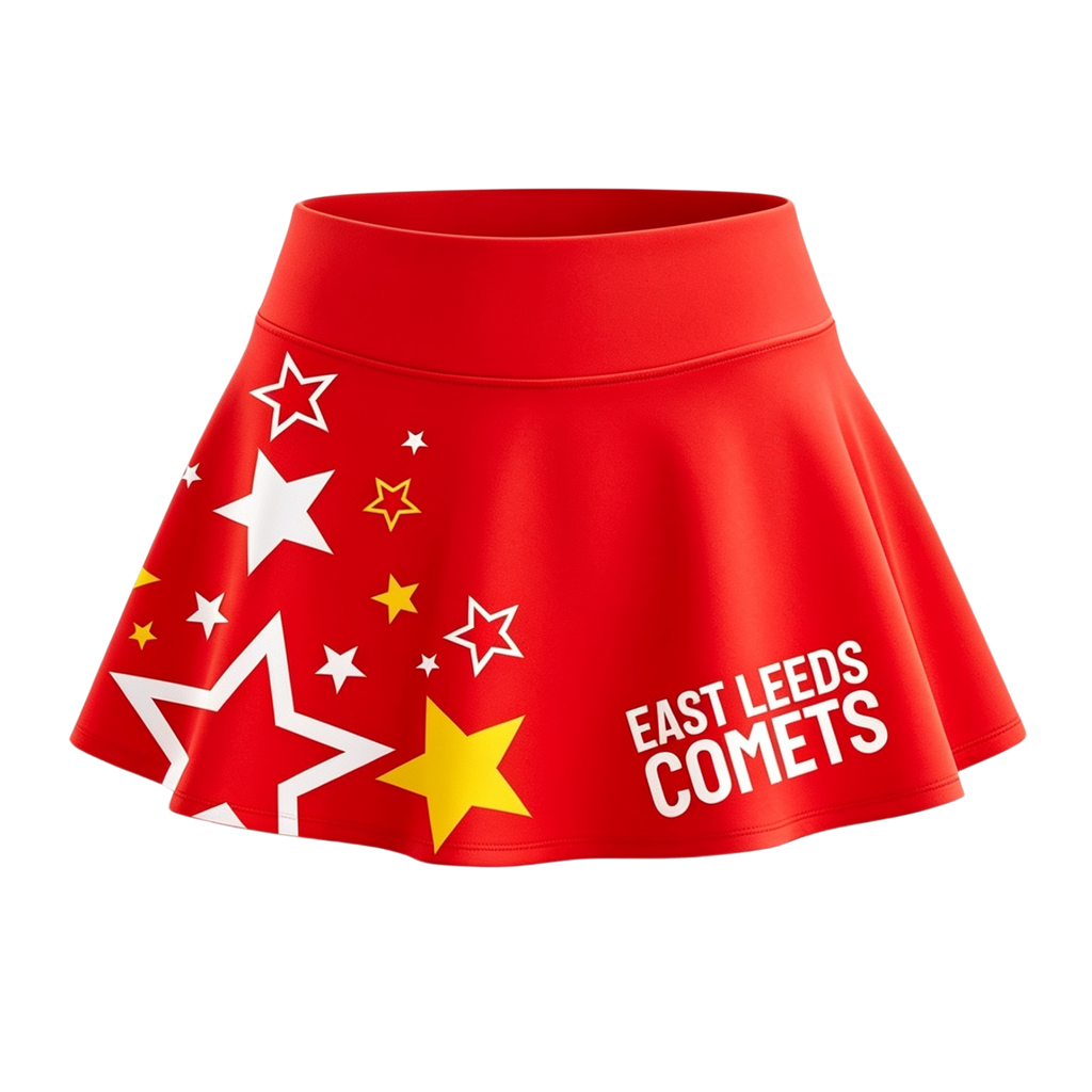 East Leeds Comets Sublimated Lycra Rally Skirt