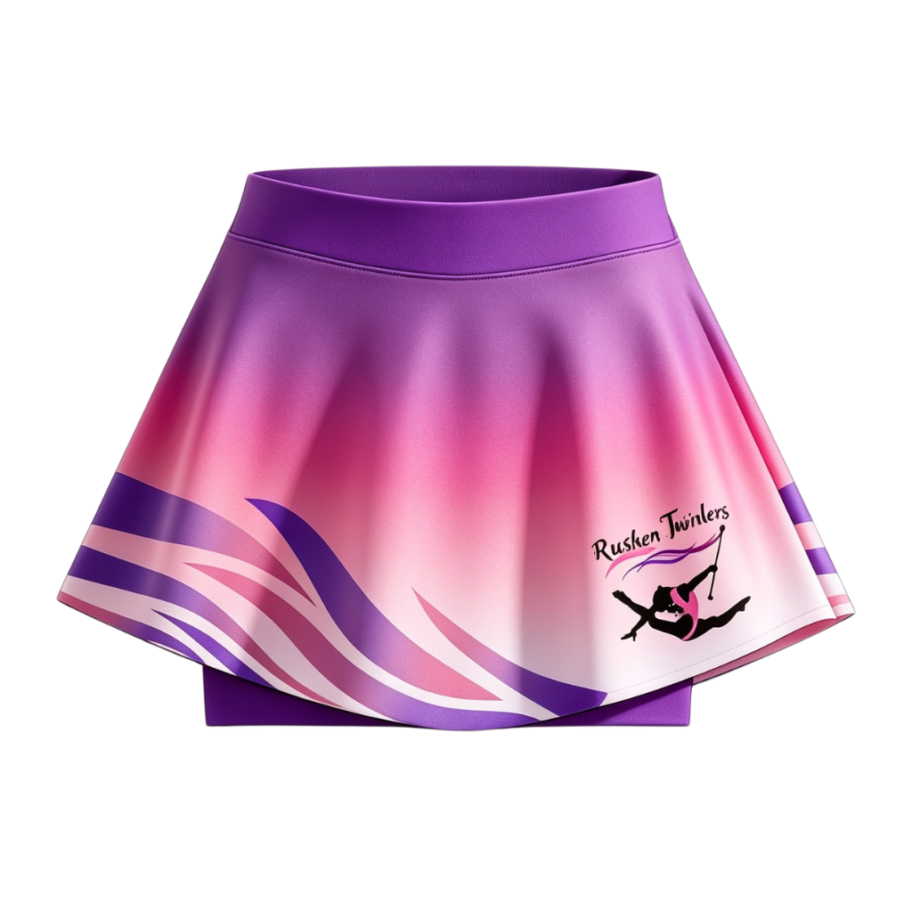 Rushen Twirlers Sublimated Lycra Rally Skirt