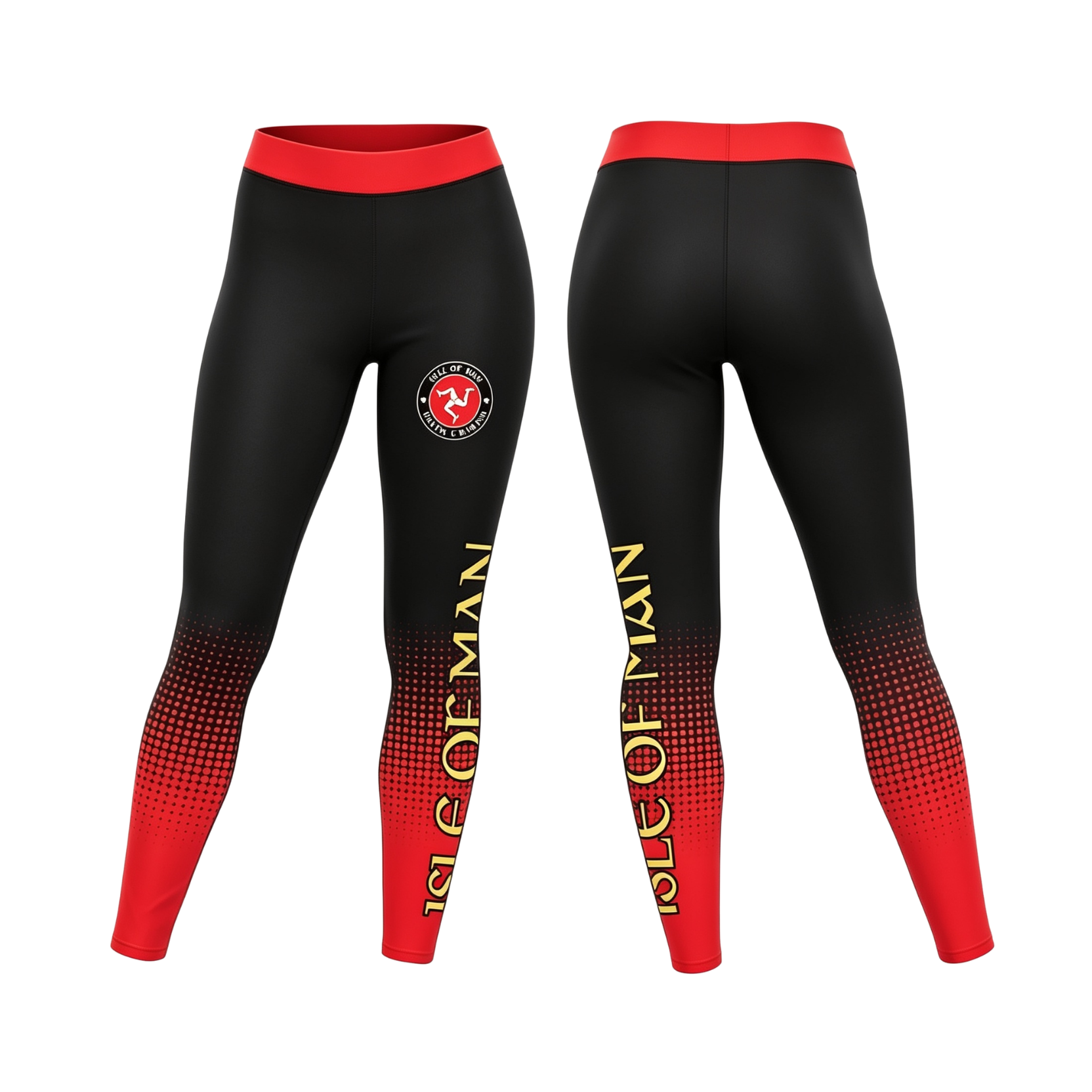 Isle of Man Baton Twirling Sublimated Leggings