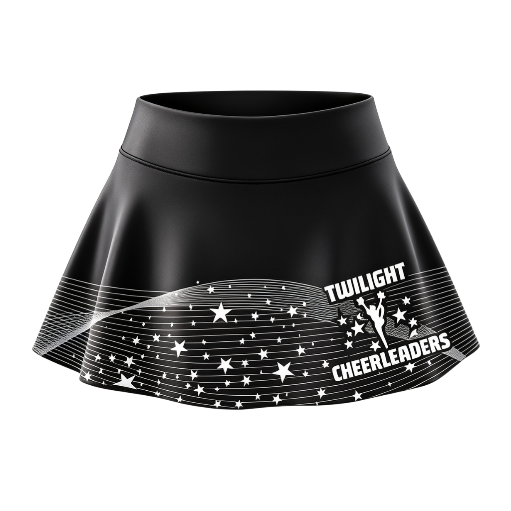 Twilight Cheerleaders Sublimated Lycra Rally Skirt
