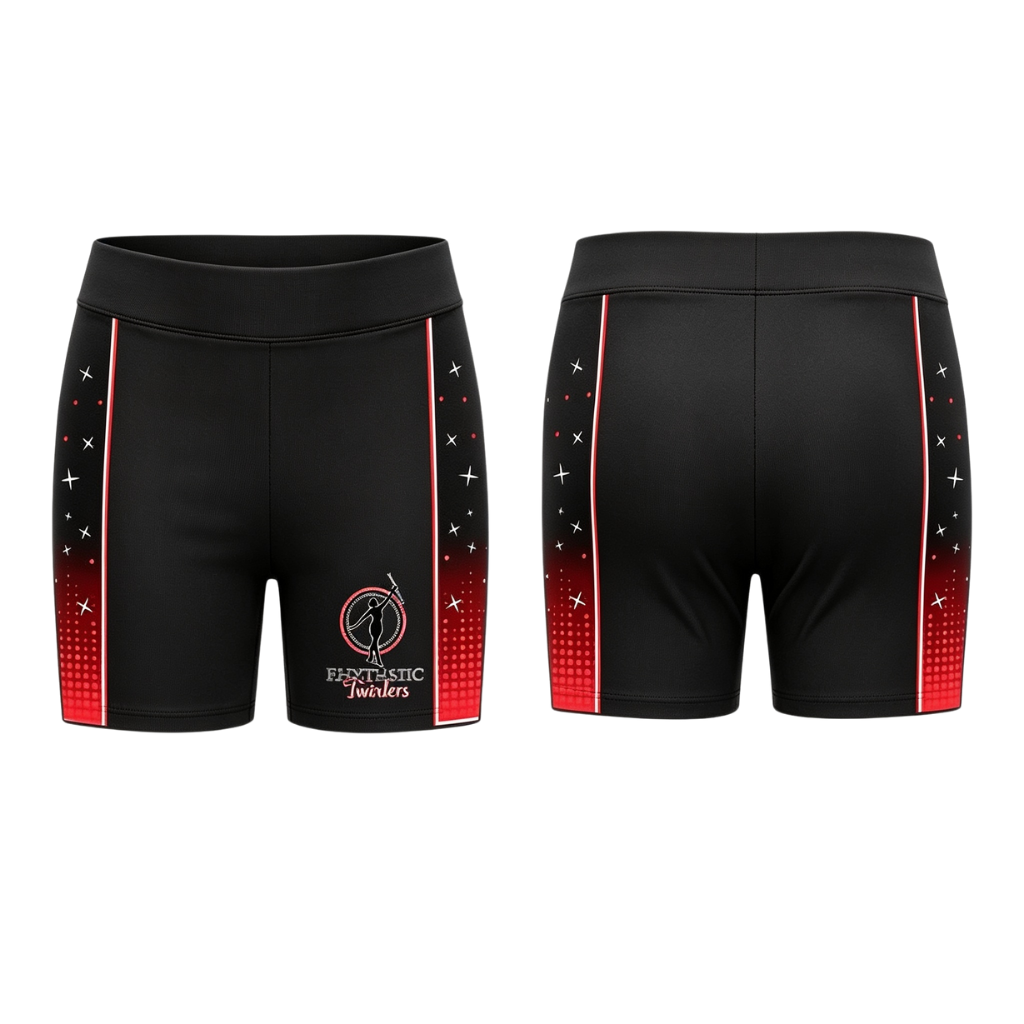 Rhythmic Twirlers Sublimated Lycra Shorts