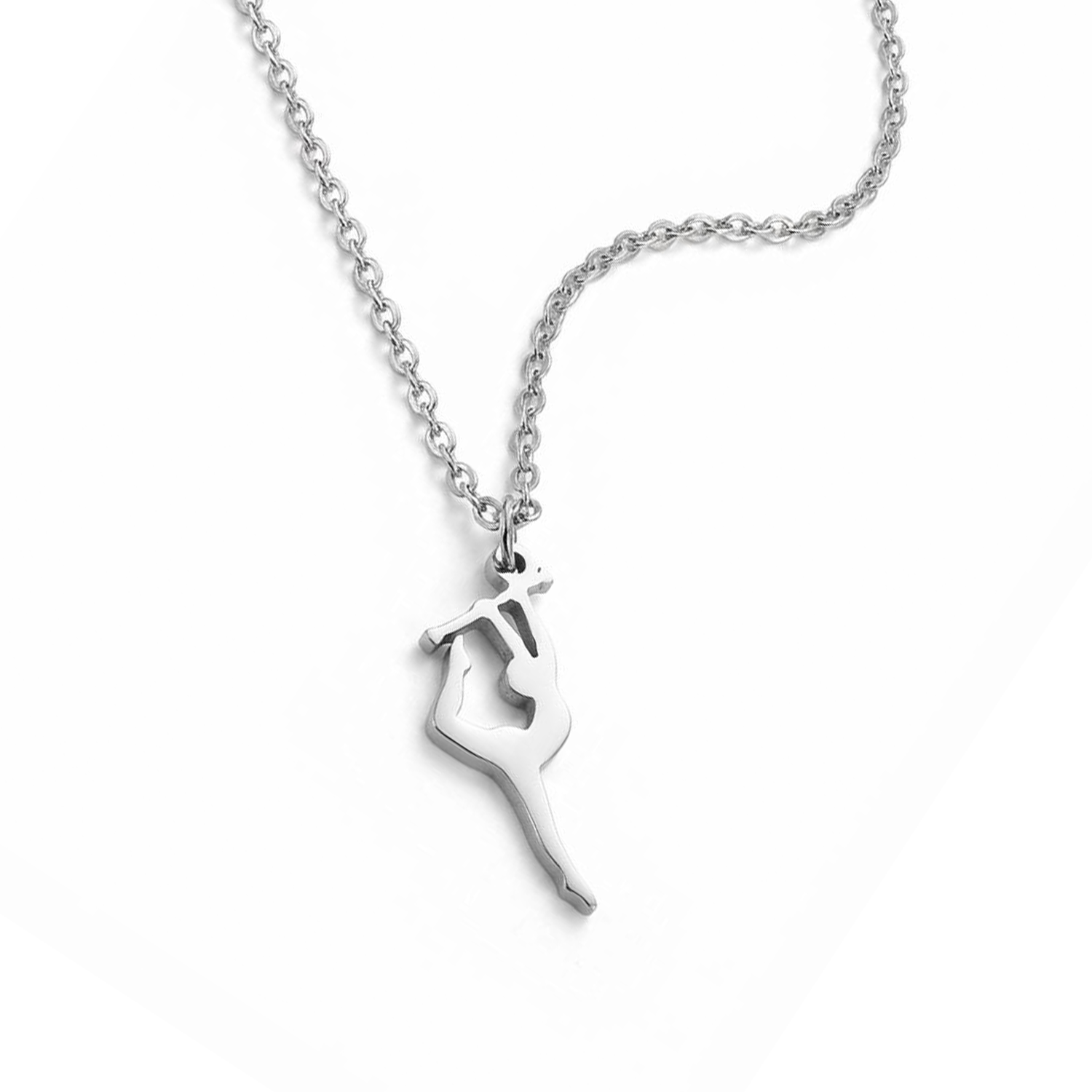 Baton Twirler Pendant Necklace