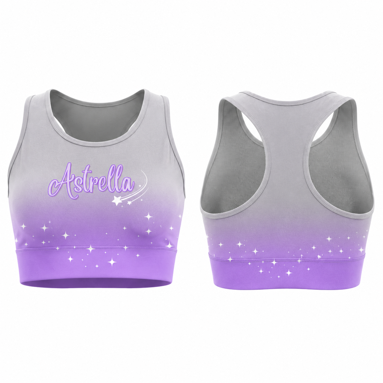 Astrella  Sublimated Lycra Crop Top