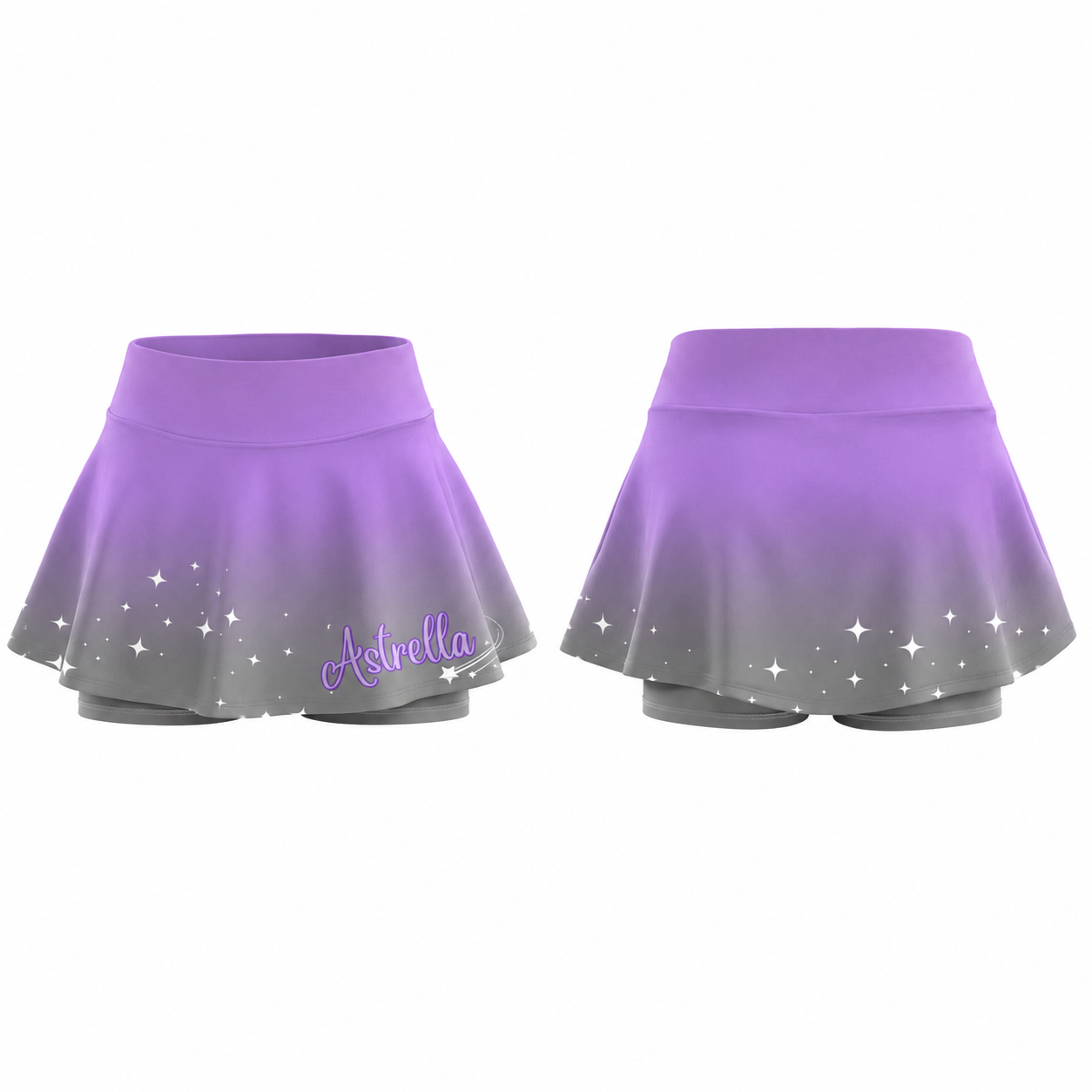 Astrella  Sublimated Lycra Rally Skirt