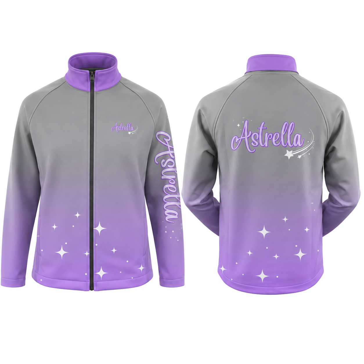 Astrella  Sublimated Full Zip Softshell Jacket (Shower Resistant Coat)