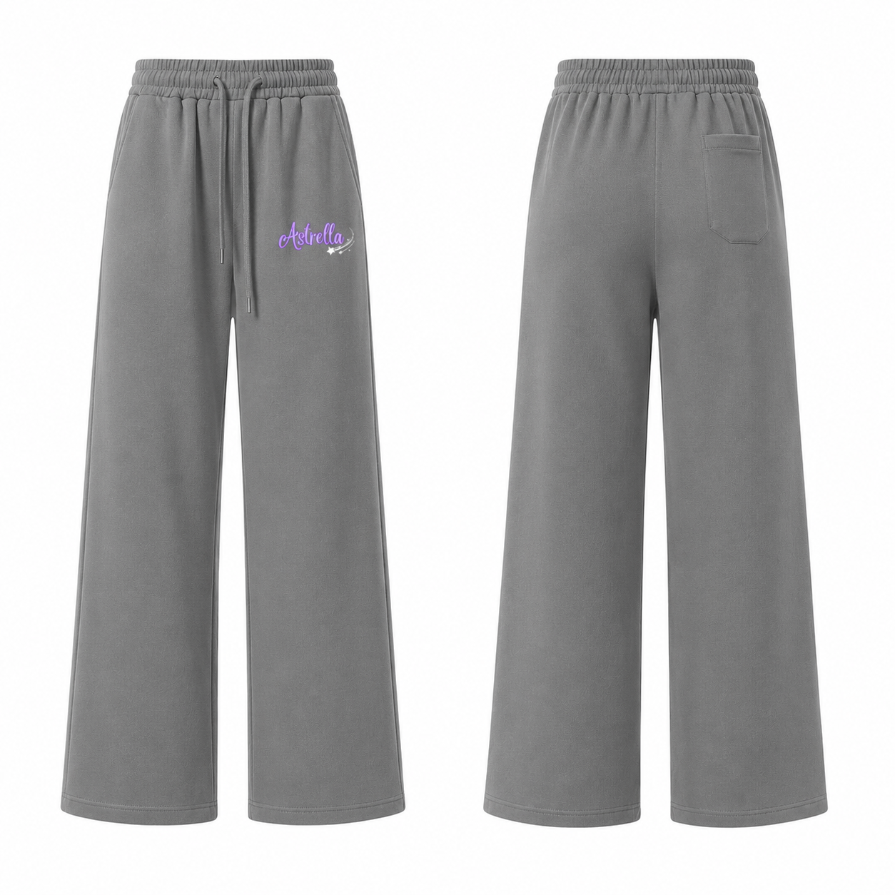 Astrella  Wide Leg Cotton Joggers