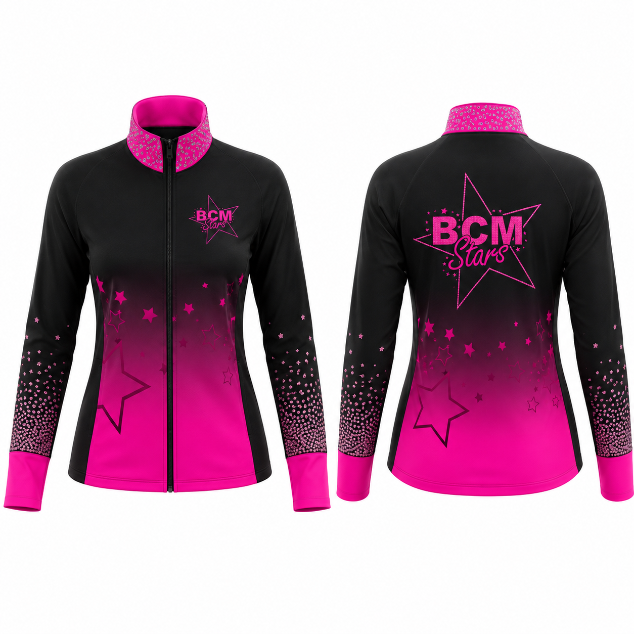 BCM Stars Sublimated Full Zip Lycra Stretch Jacket