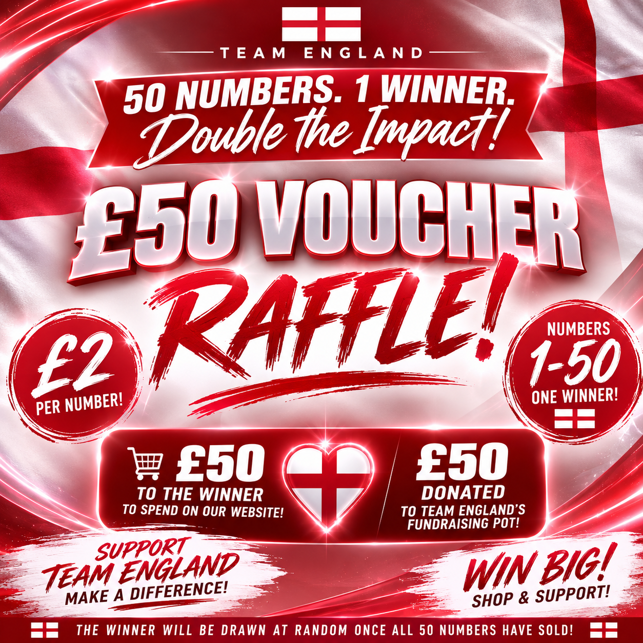 £50 Voucher & £50 Fundraiser | £2 Raffle Entry
