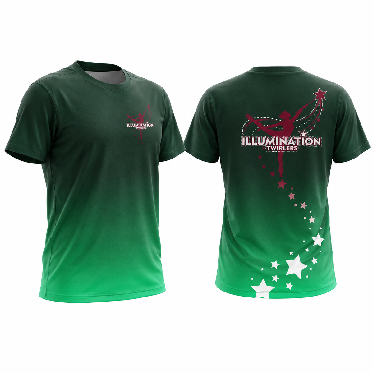 Illumination Twirlers Sparkle Sublimated Dri-Fit T-Shirt