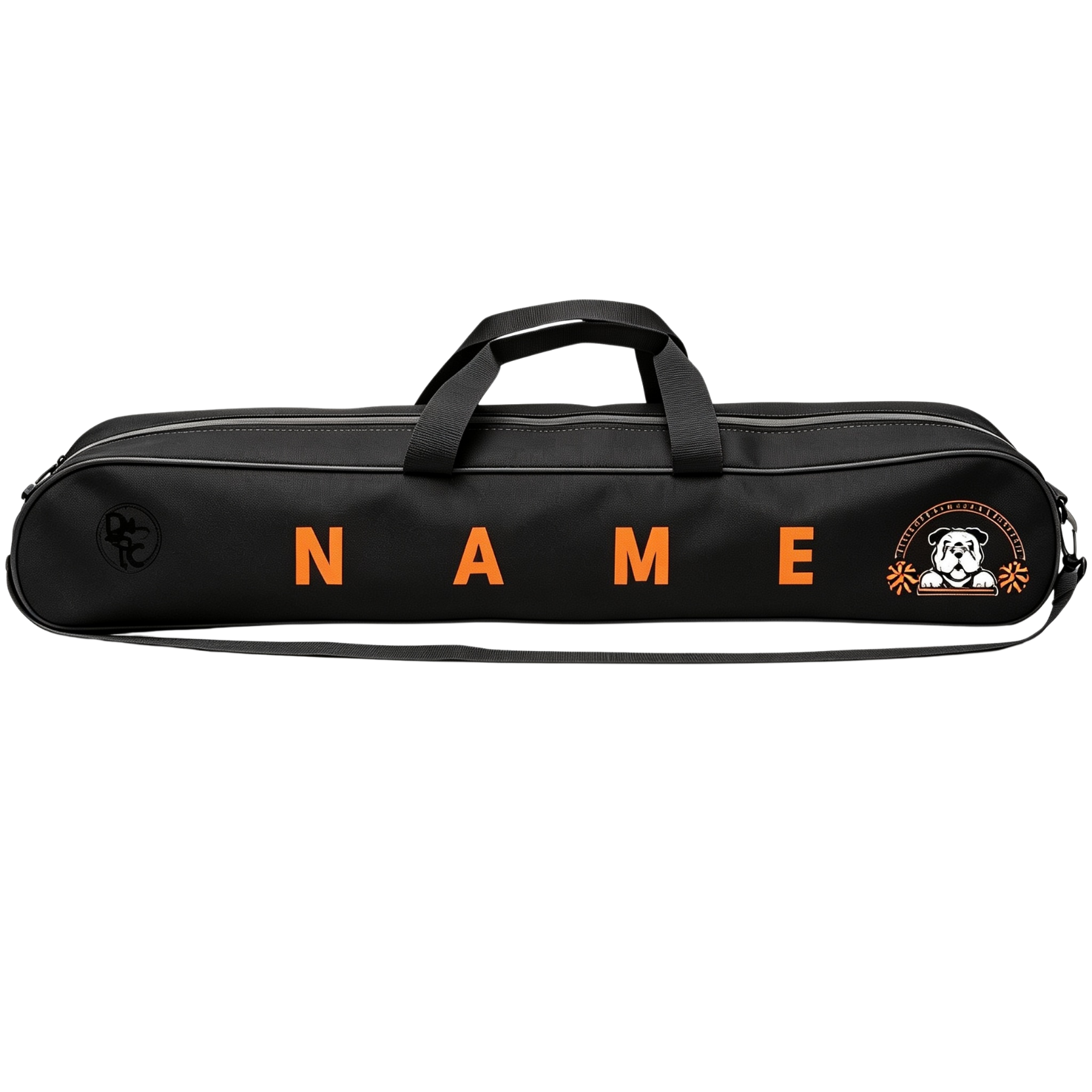 Bulldog Twirling Academy Black Baton Bag