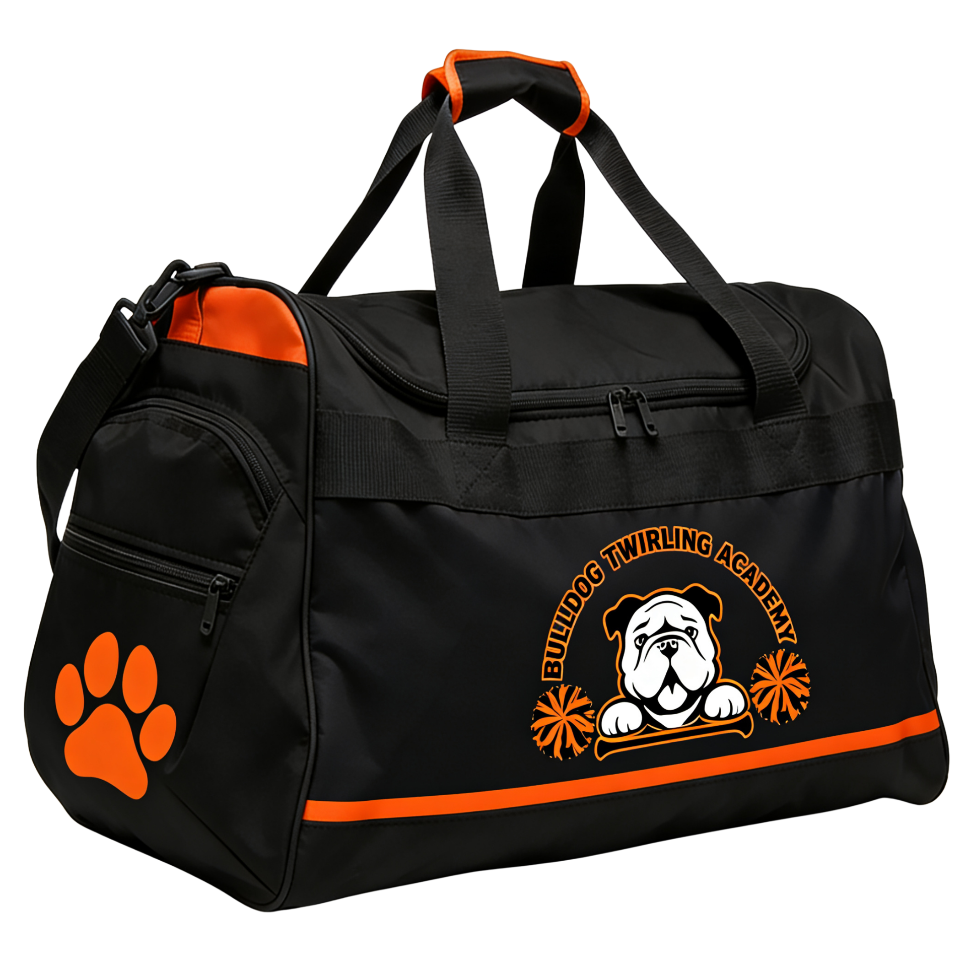 Bulldog Twirling Academy Sublimated Luggage Bag